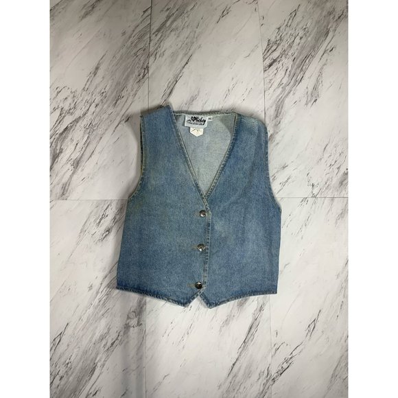 Mickey Mouse Kids Denim Vest - Picture 2 of 2